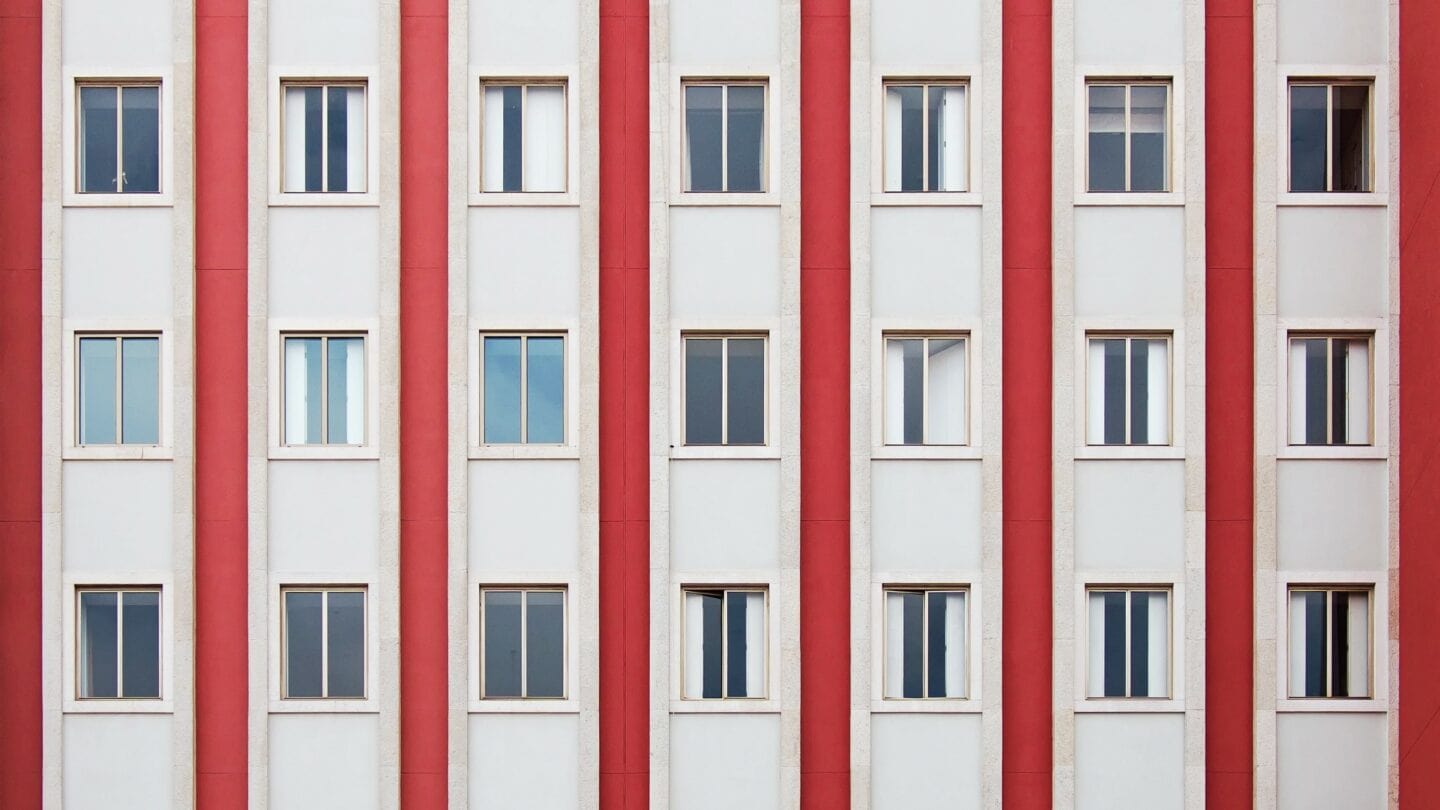 Fassade eines Wohnhauses