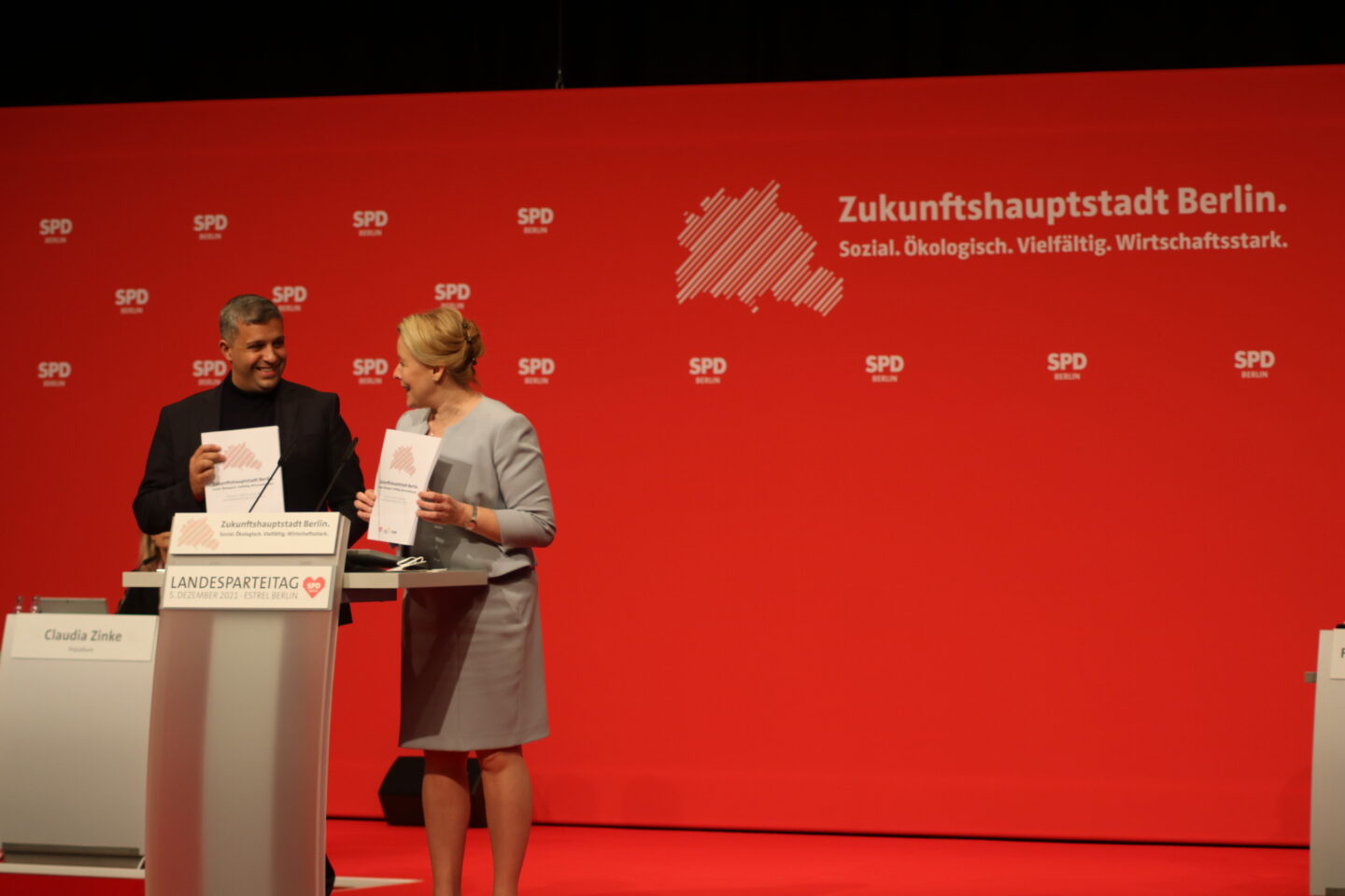 Digitaler Landesparteitag: Berliner SPD stimmt mit großer Mehrheit für Koalitionsvertrag 62