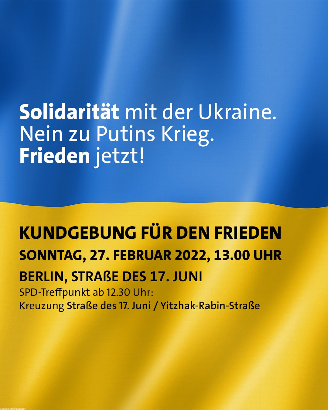 Kundgebung: Frieden für die Ukraine und ganz Europa 1
