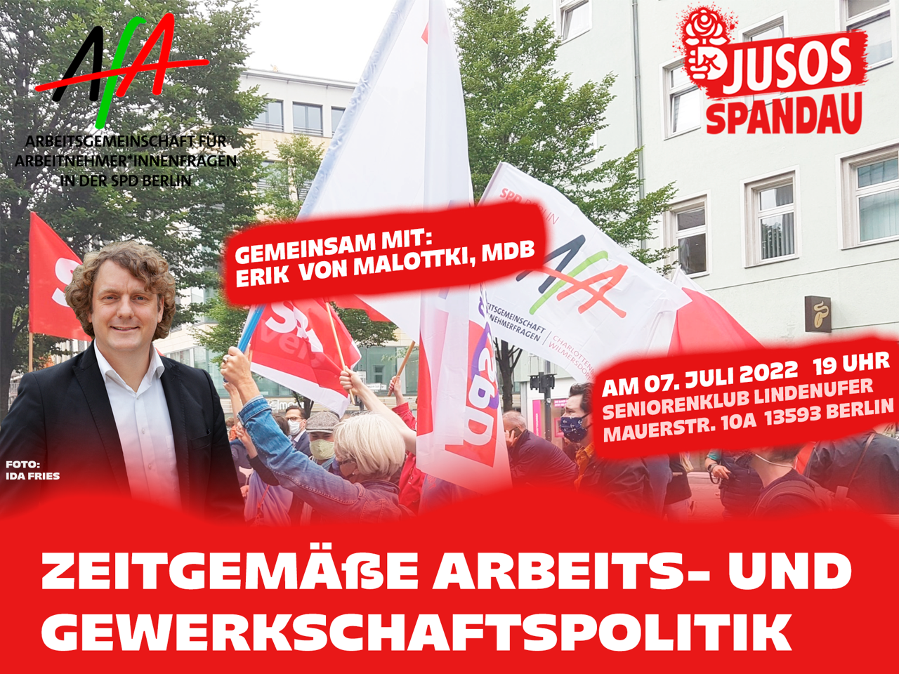 AfA Berlin x Jusos Spandau: Veranstaltung zum Thema „Zeitgemäße Arbeits- und Gewerkschaftspolitik“ 1