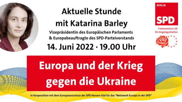 FA II - Europa: Aktuelle Stunde zum Krieg gegen die Ukraine mit Katarina Barley 1