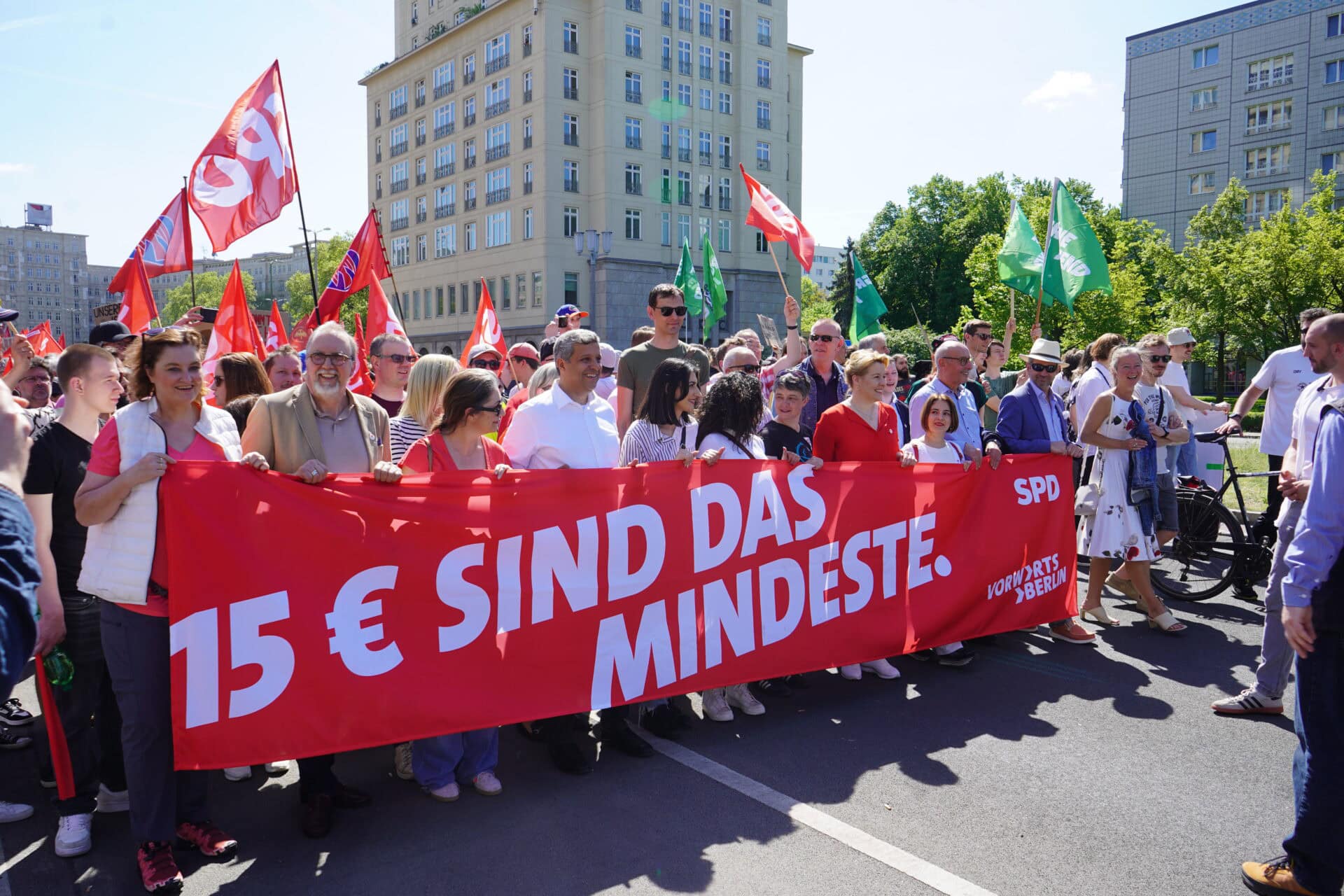 Die SPD Berlin beim 1. Mai 2025